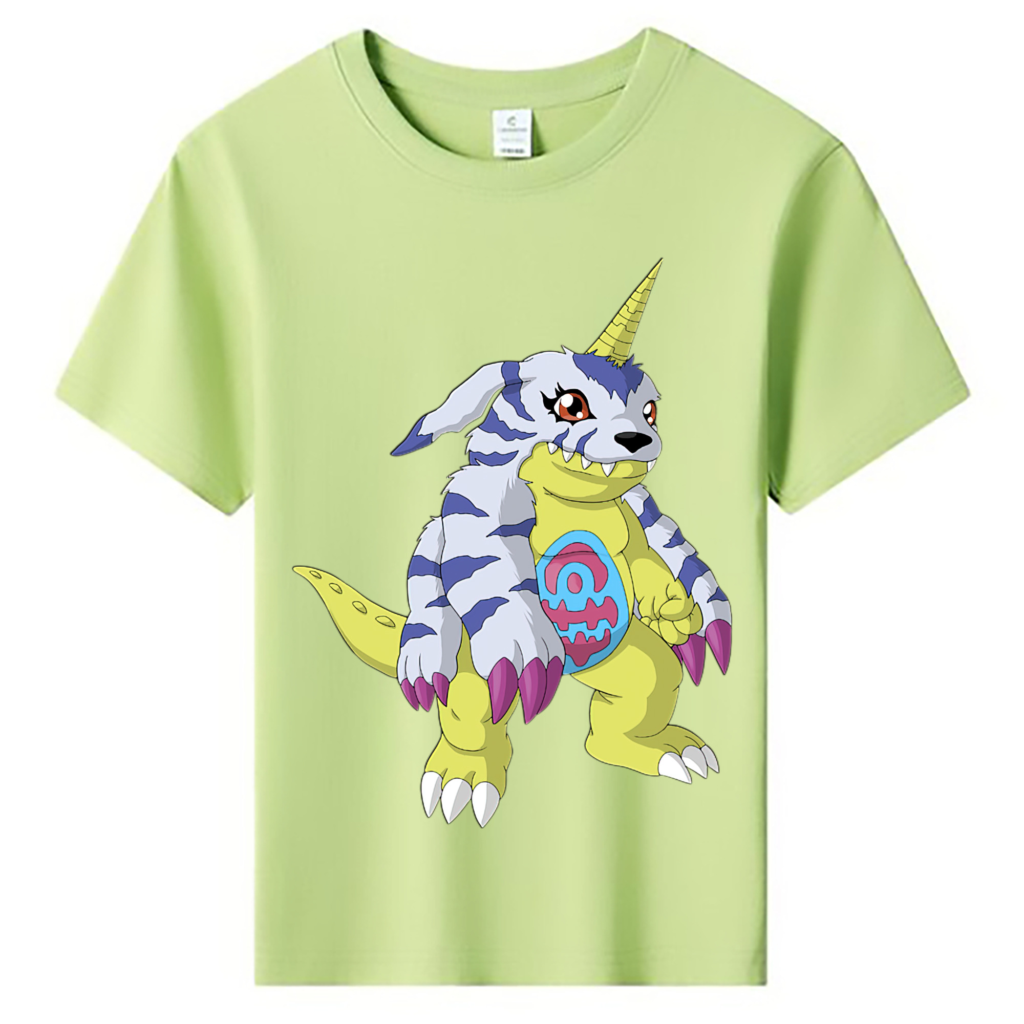 （画像用） Digimon デジタルモンスター/デジモン 綿100％キッズTシャツ（フロントプリント）